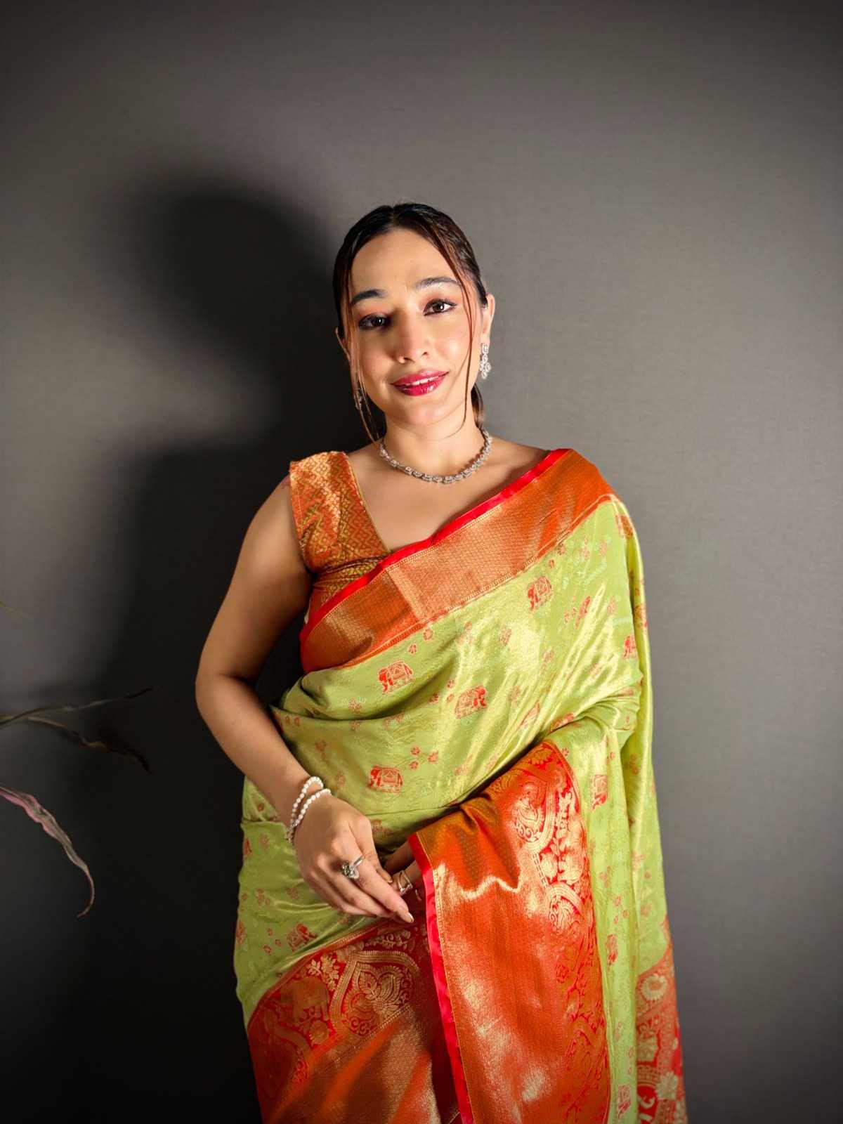 Kanjivaram Silk Tissue Saree