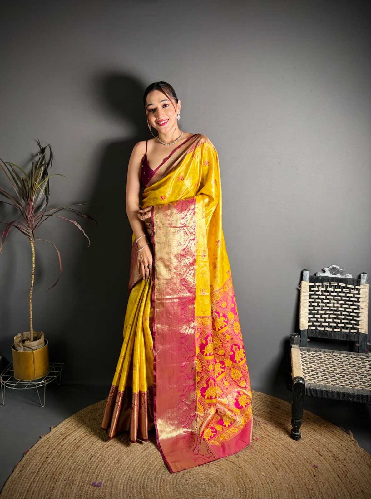 Kanjivaram Silk Tissue Saree