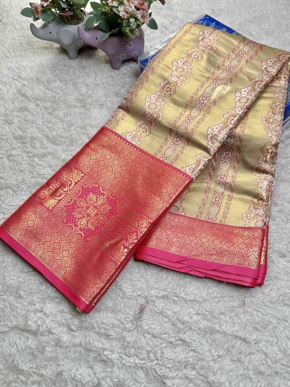 Kanjivaram Silk Floral Saree