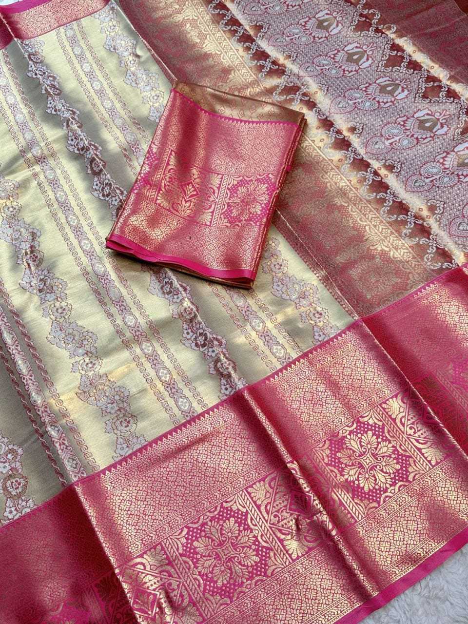 Kanjivaram Silk Floral Saree