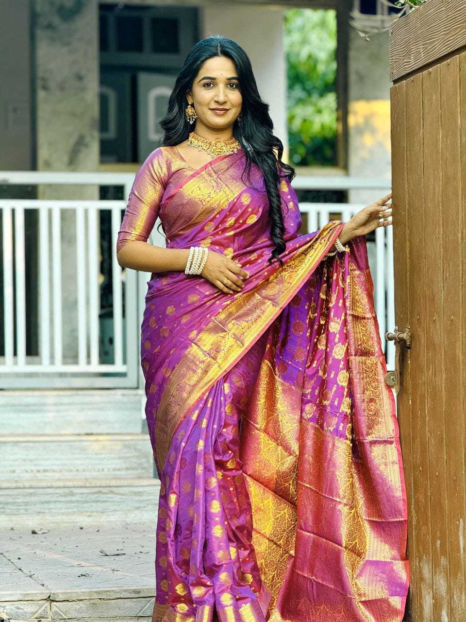 Pushpav Banarasi Soft Silk Designer Saree