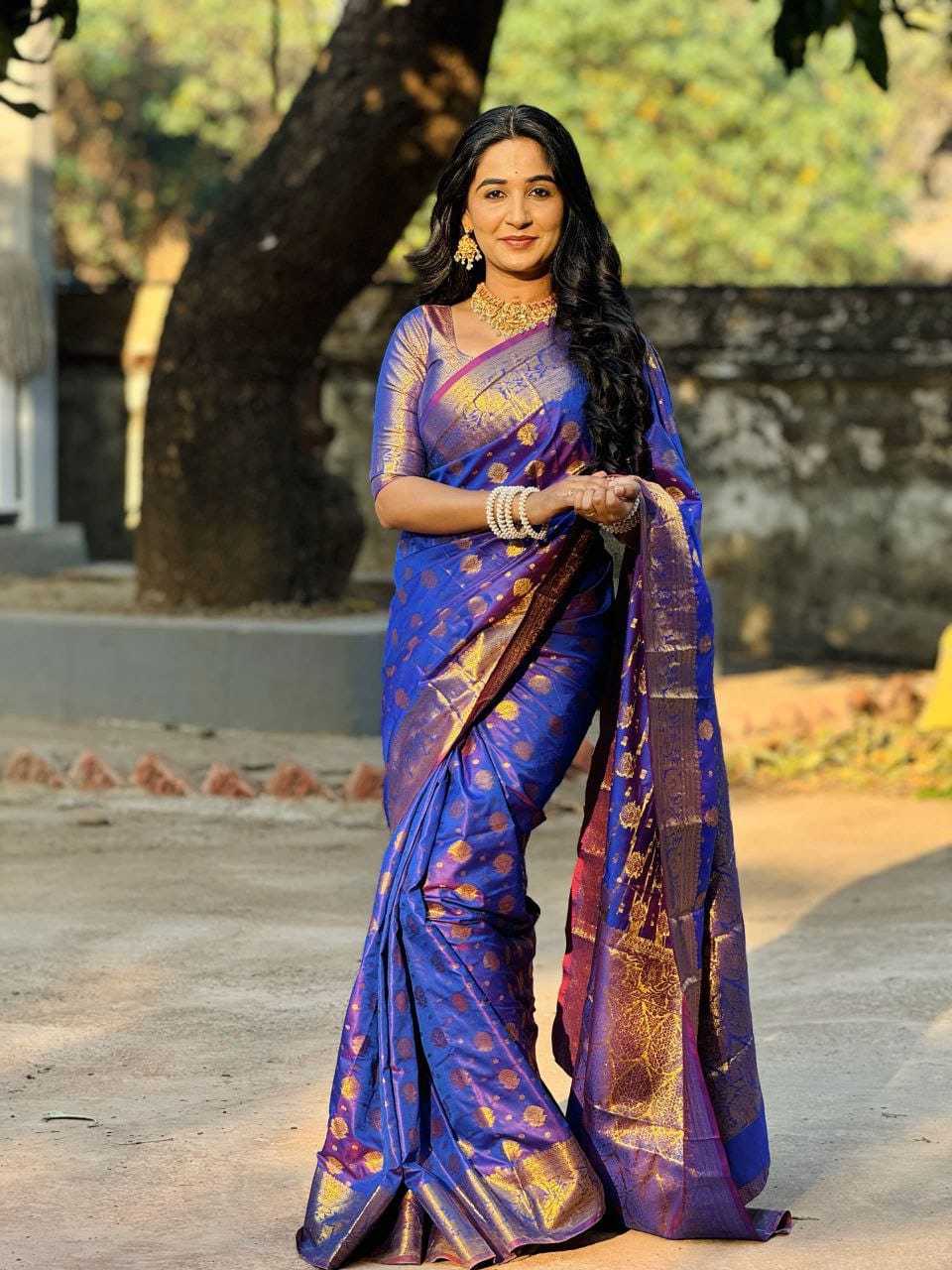 Pushpav Banarasi Soft Silk Designer Saree