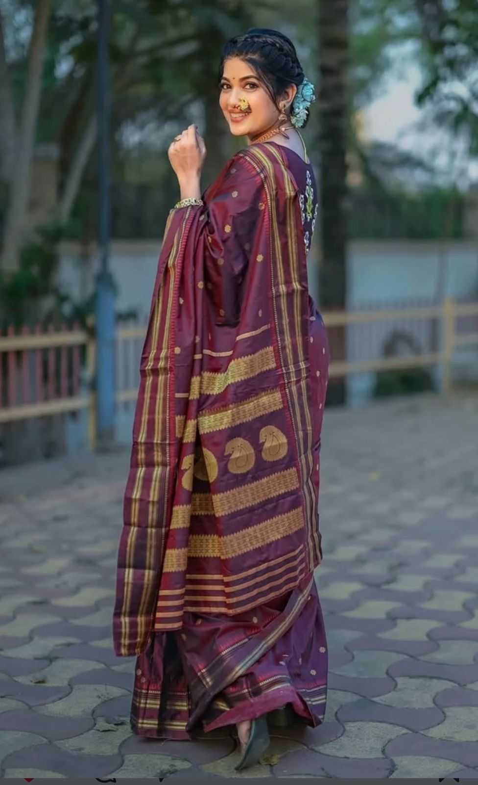 Ragini Soft Silk Designer Saree in Black