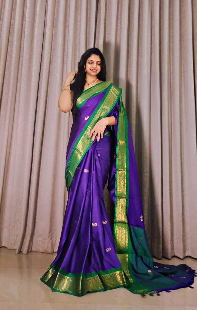 Cotton Zari Border Saree in Pista