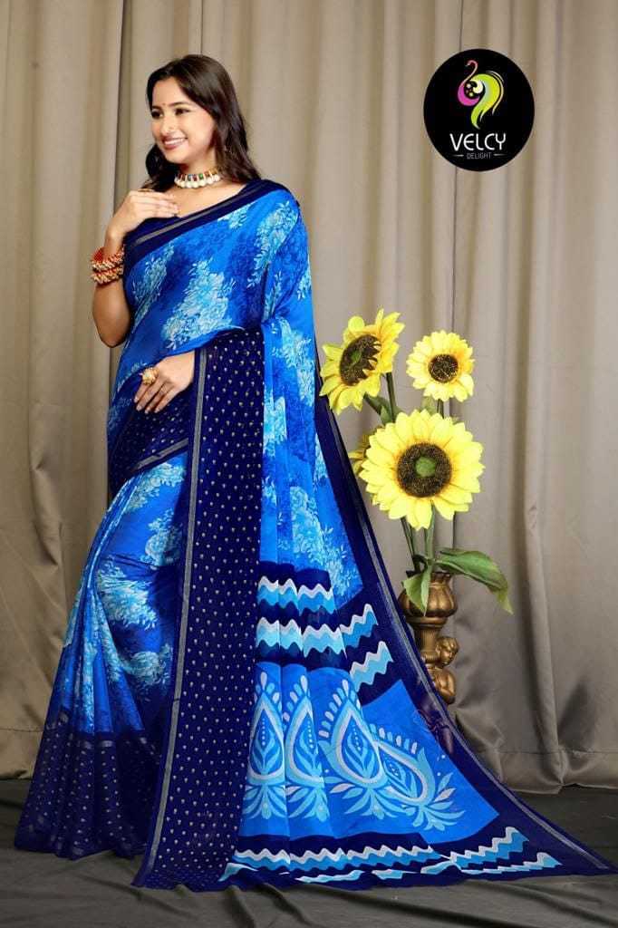 Rasbari Viscos Chifon Chiffon Saree