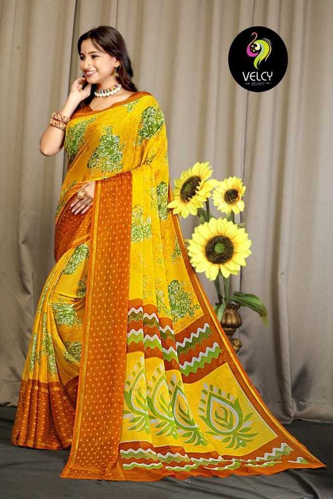 Rasbari Viscos Chifon Chiffon Saree