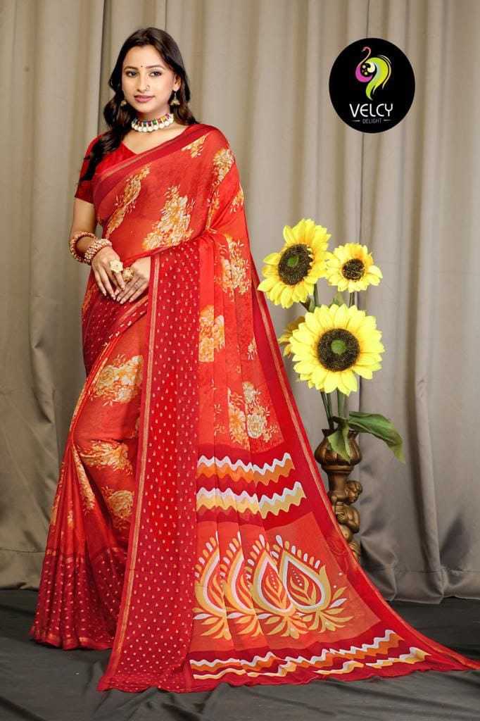 Rasbari Viscos Chifon Chiffon Saree