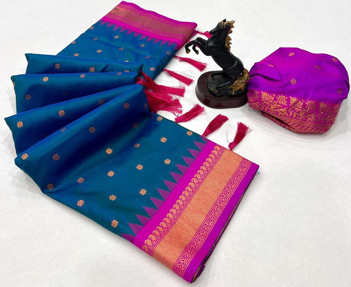 Roshni Soft Silk Embroidered Saree