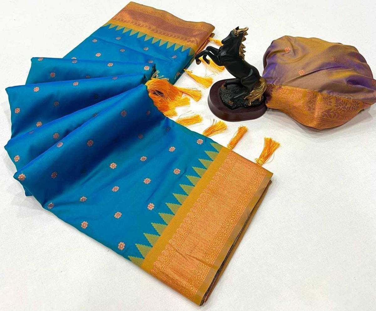 Roshni Soft Silk Embroidered Saree