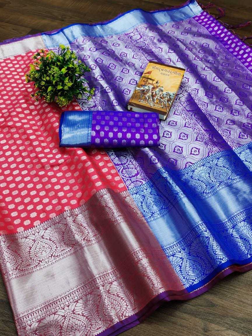 Silk Designer Saree in Red