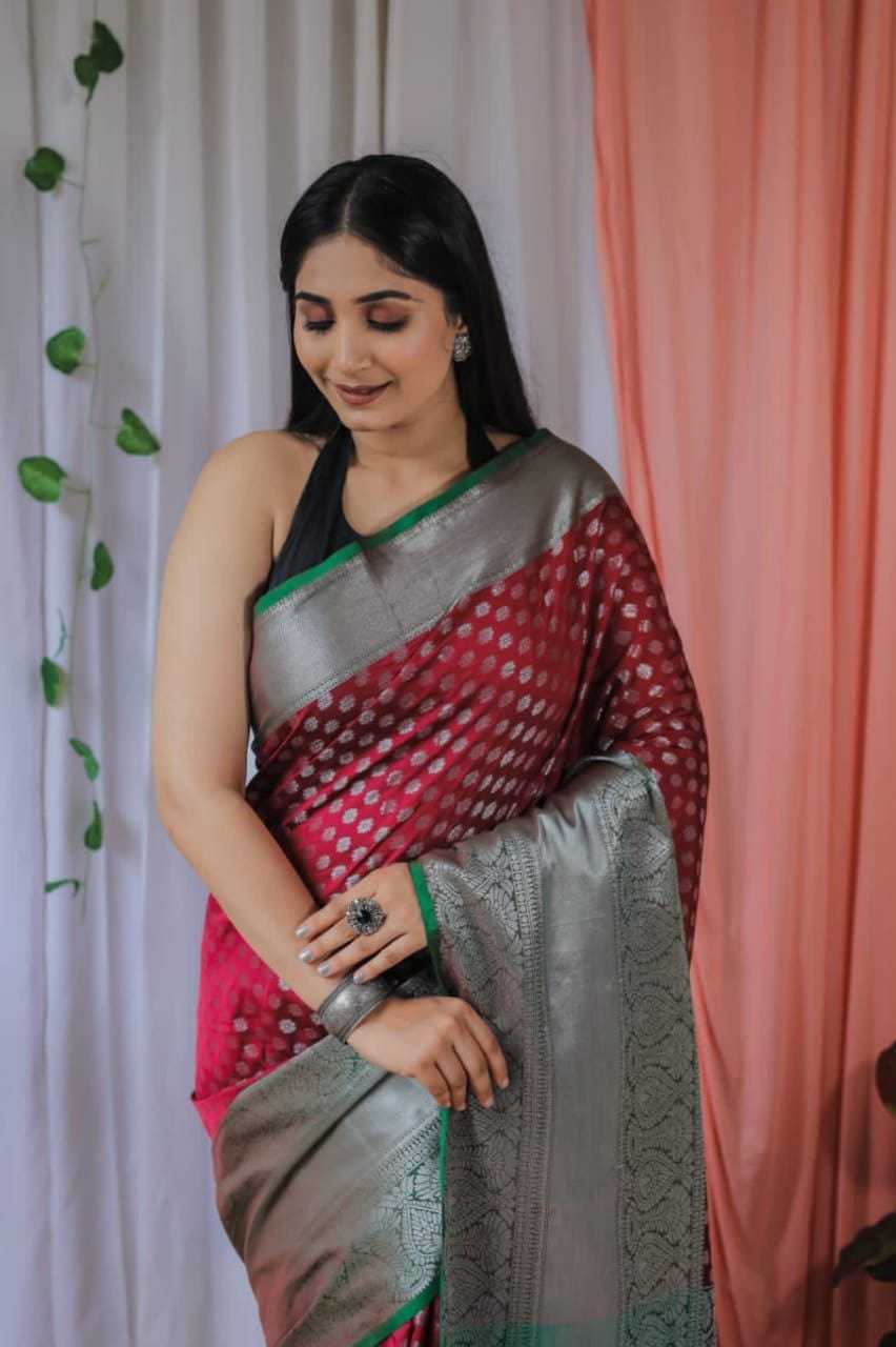 Silk Designer Saree in Red