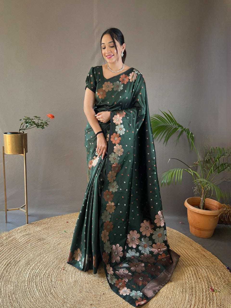Suhani Soft Silk Zari Border Saree