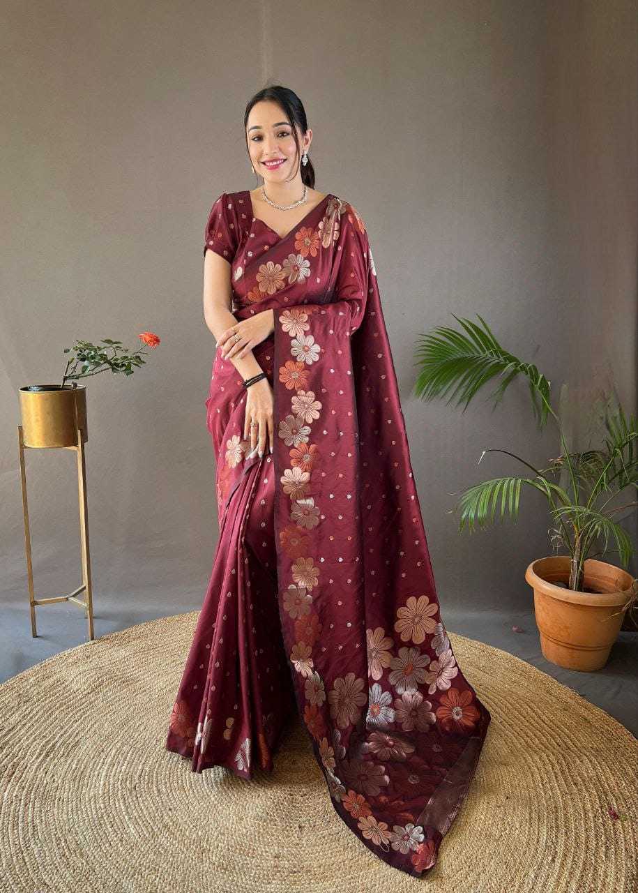 Suhani Soft Silk Zari Border Saree