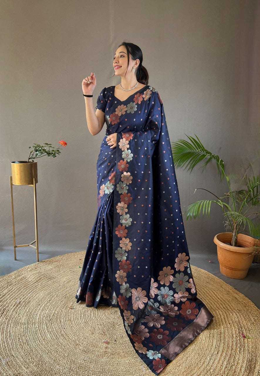 Suhani Soft Silk Zari Border Saree