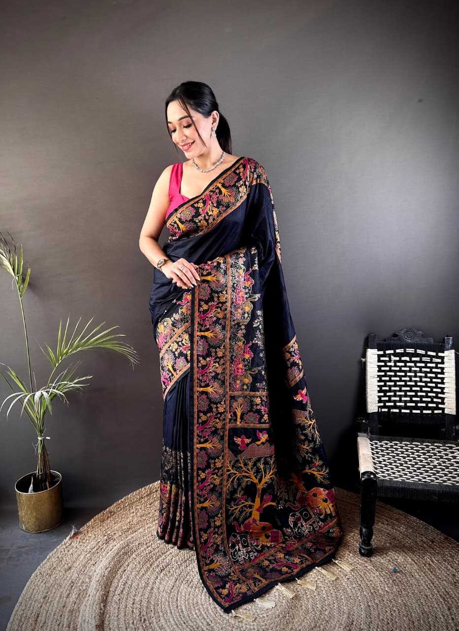 Tassels Pashmina Designer Saree