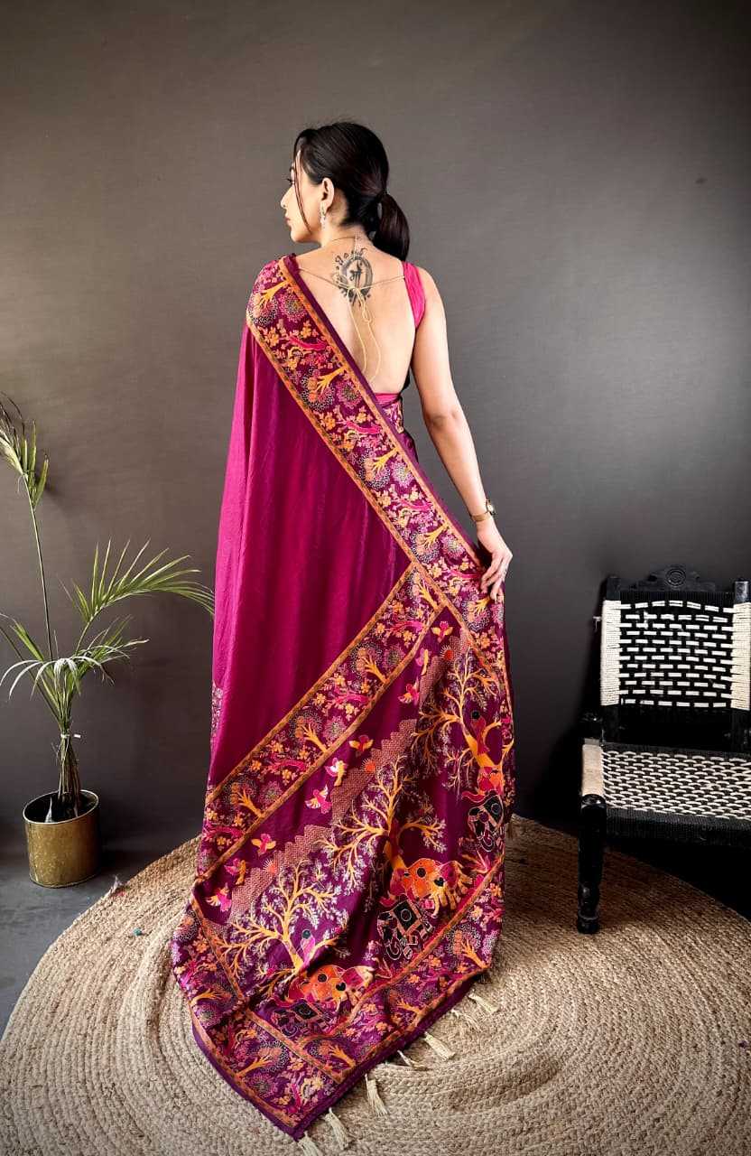 Tassels Pashmina Designer Saree