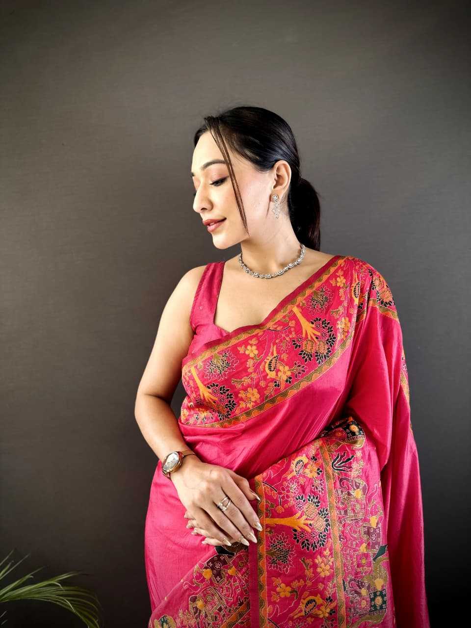 Tassels Pashmina Designer Saree