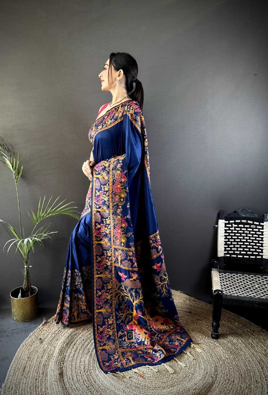 Tassels Pashmina Designer Saree