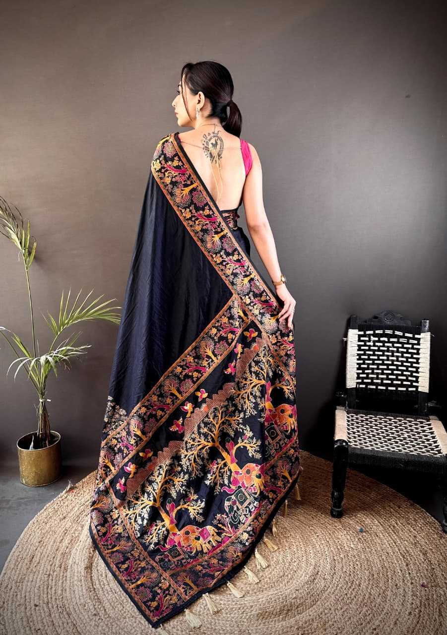 Tassels Pashmina Designer Saree