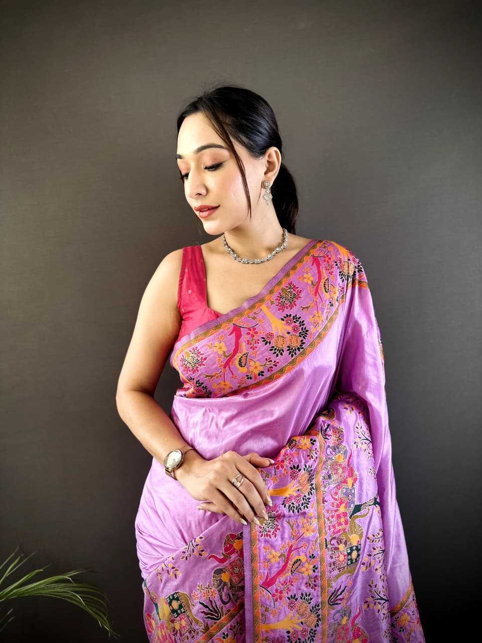 Tassels Pashmina Designer Saree