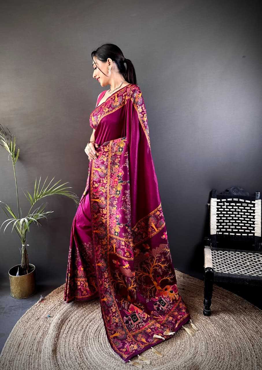 Tassels Pashmina Designer Saree