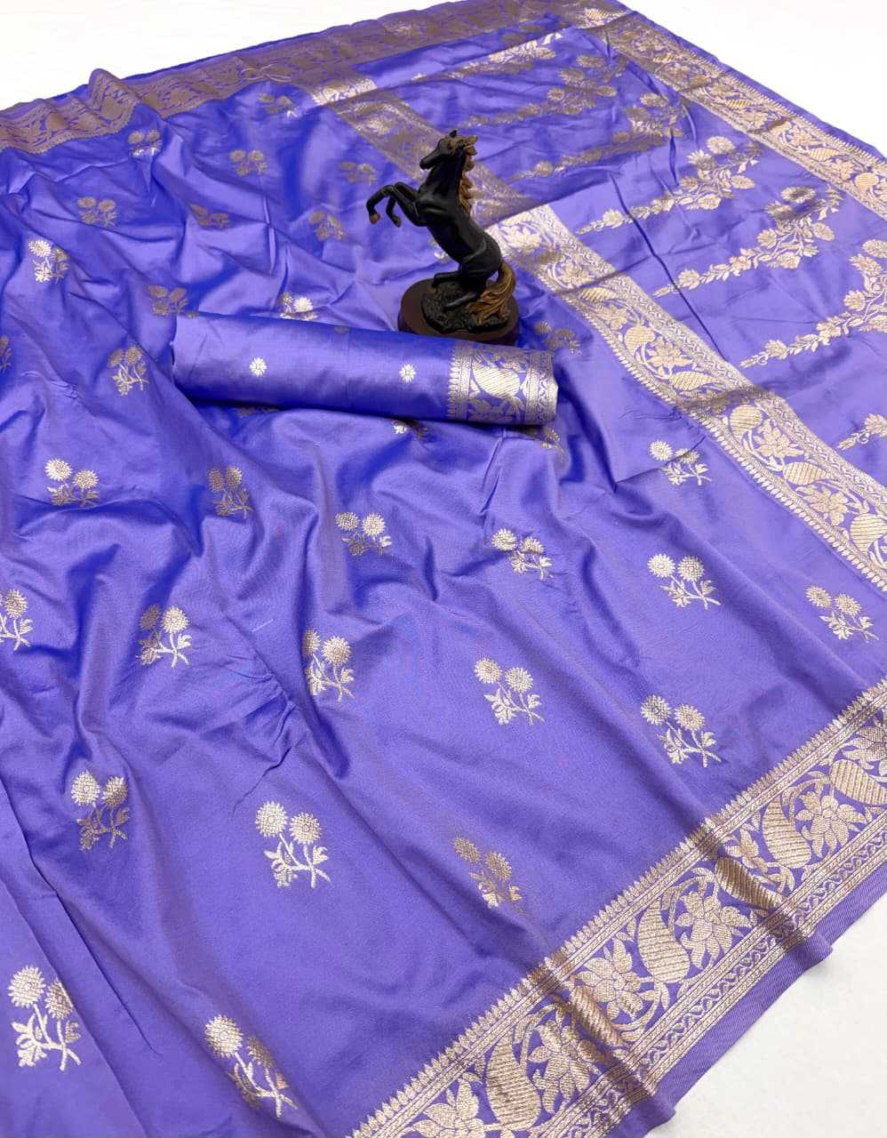 Theja Banarasi Soft Silk Designer Saree in Red