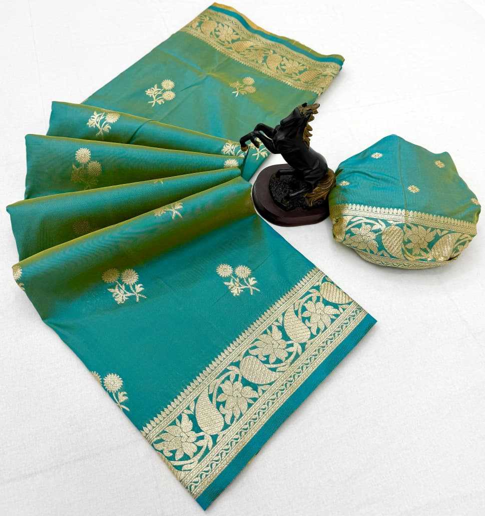 Theja Banarasi Soft Silk Designer Saree in Red