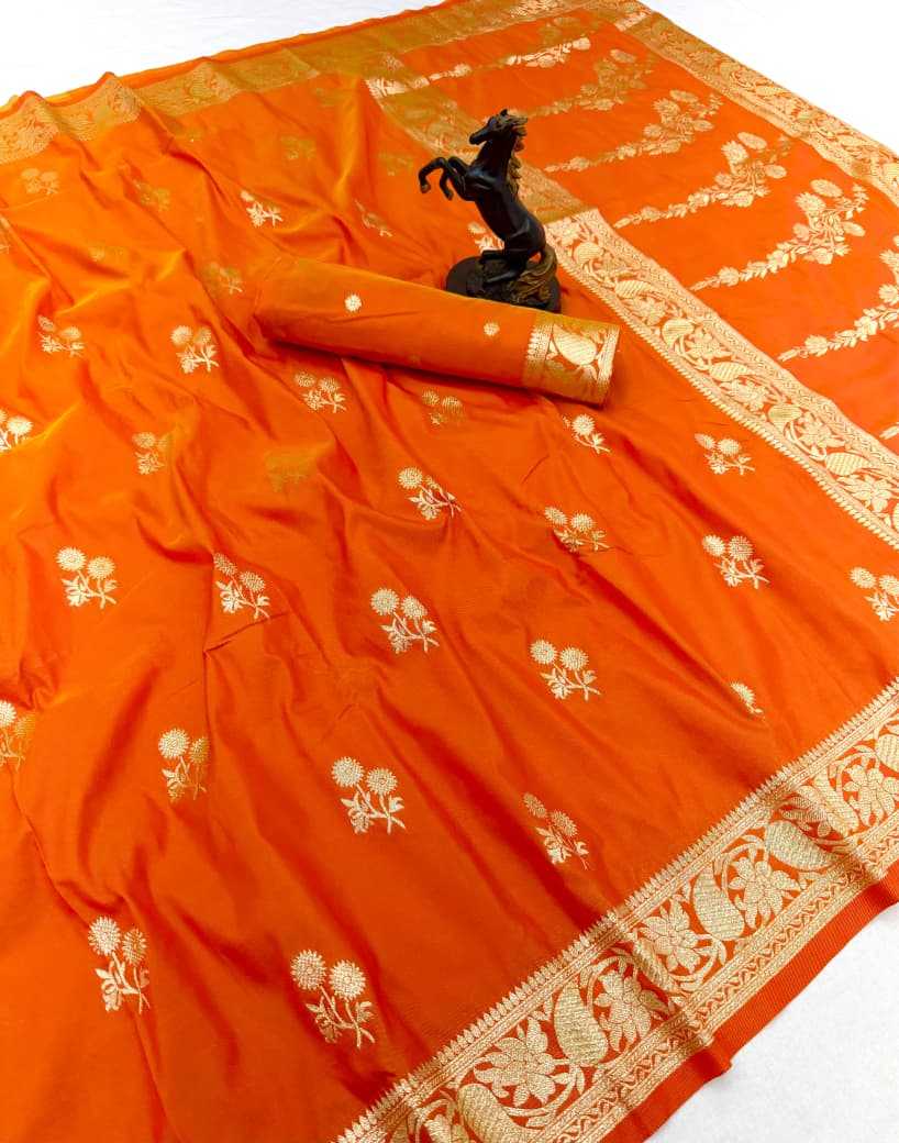 Theja Banarasi Soft Silk Designer Saree in Red