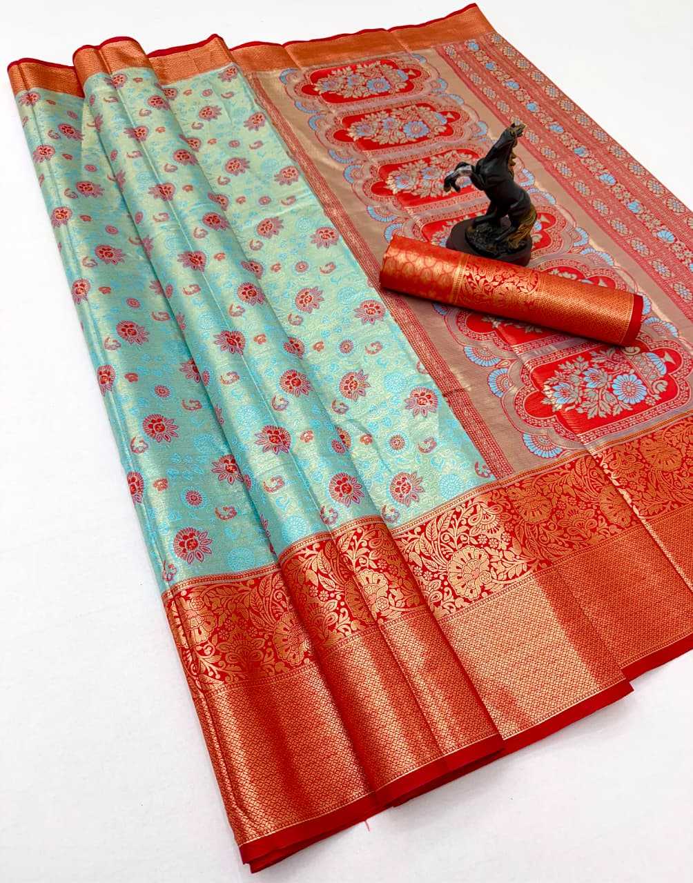 Tissue Kanjivaram Silk Designer Saree