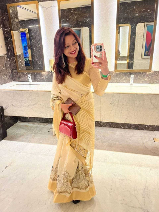 Tussar Silk Fancy Saree