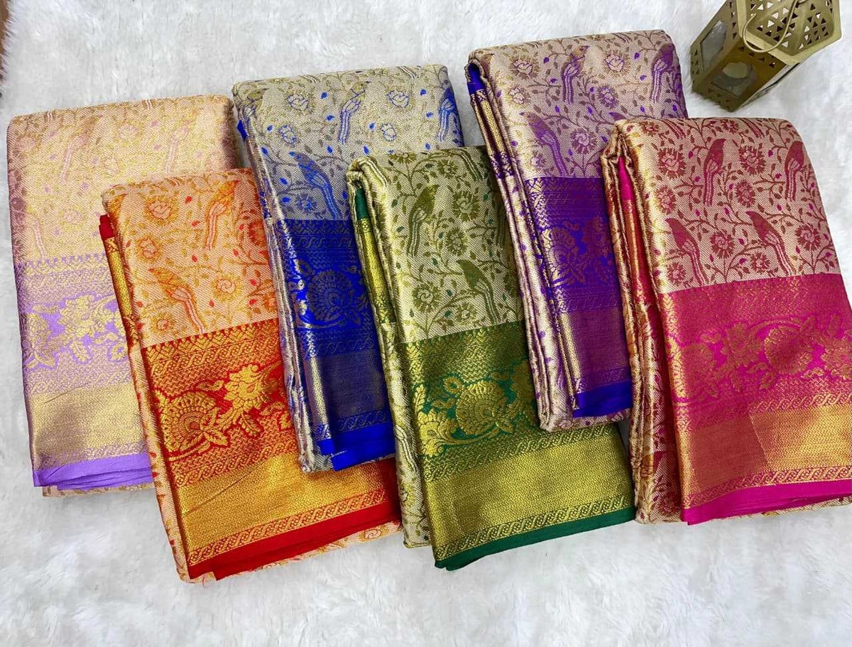 Weaving Kanjivaram Silk Designer Saree