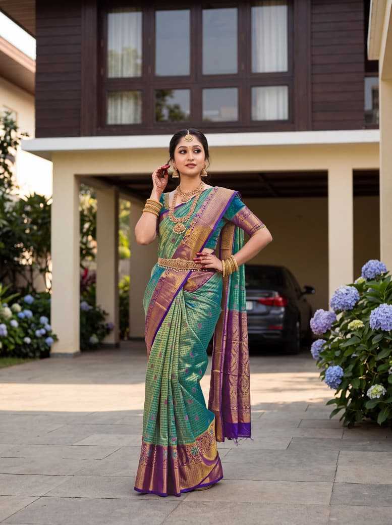 Wow Kanjivaram Silk Designer Saree
