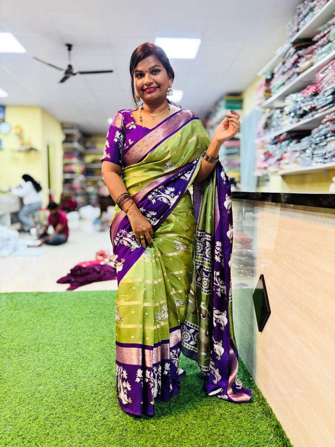 Wow Soft Silk Designer Saree