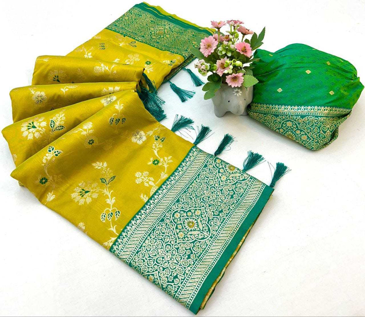 Zari Banarasi Soft Silk Designer Saree