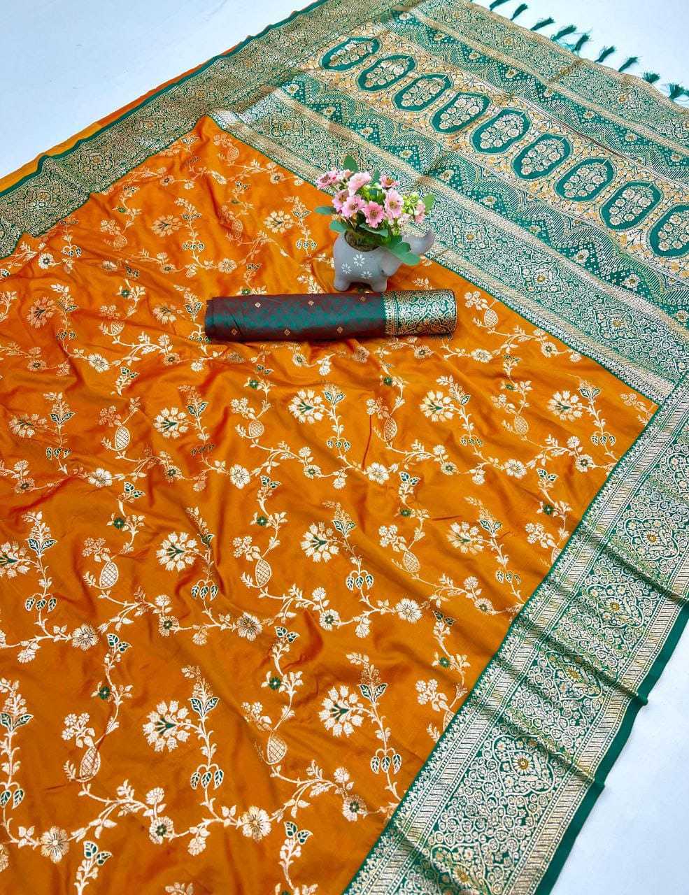 Zari Banarasi Soft Silk Designer Saree