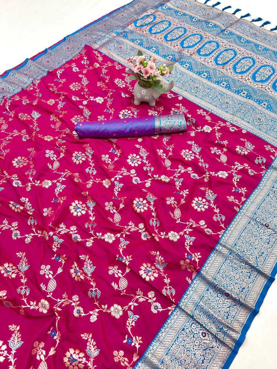 Zari Banarasi Soft Silk Designer Saree