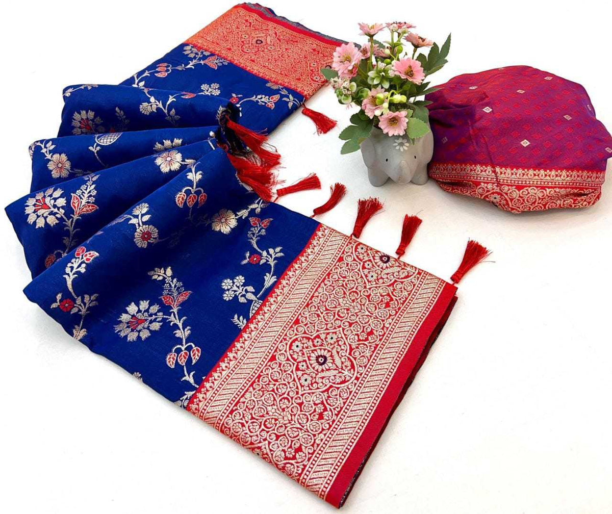 Zari Banarasi Soft Silk Designer Saree