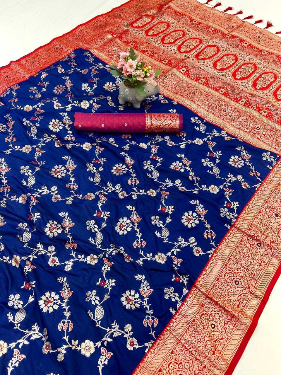 Zari Banarasi Soft Silk Designer Saree