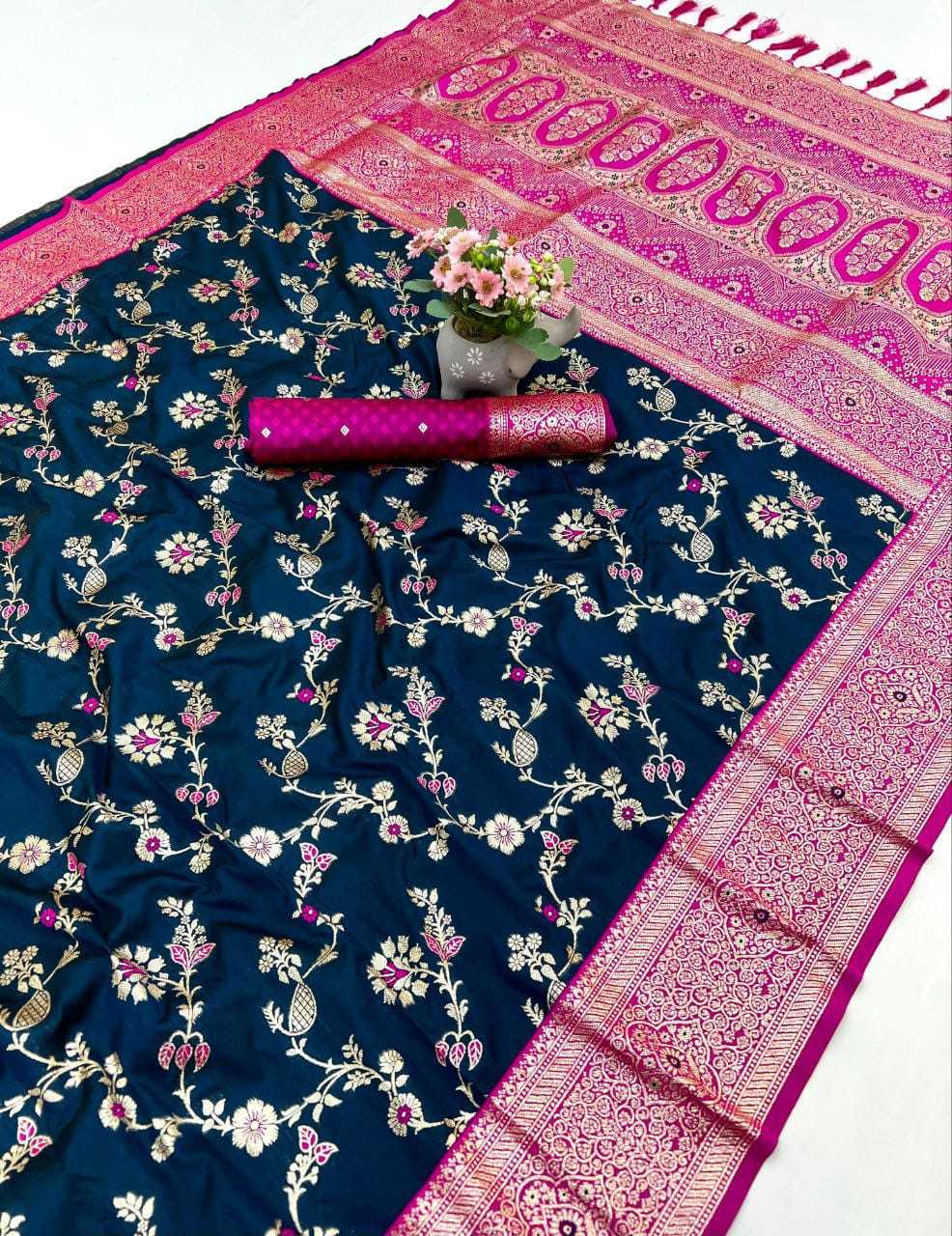 Zari Banarasi Soft Silk Designer Saree