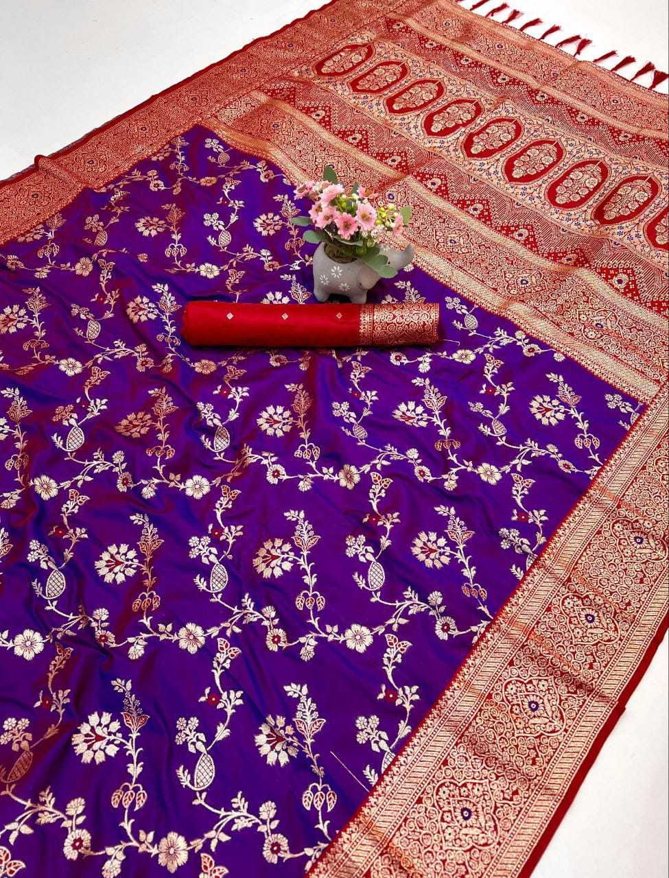 Zari Banarasi Soft Silk Designer Saree