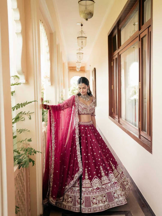 Malai Silk Lehenga