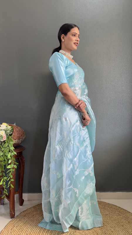 Burberry Silk Designer Saree