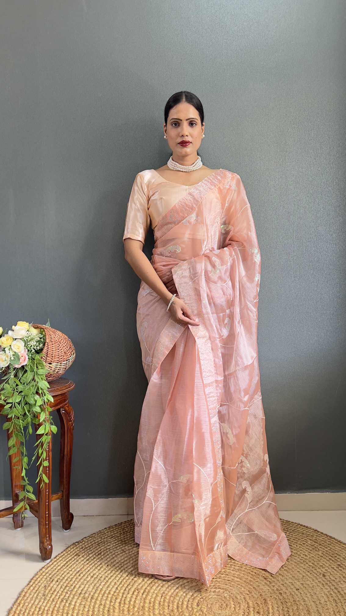 Burberry Silk Party Wear Saree