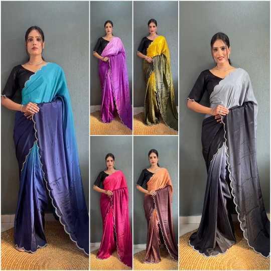Chinon Silk Party Wear Saree
