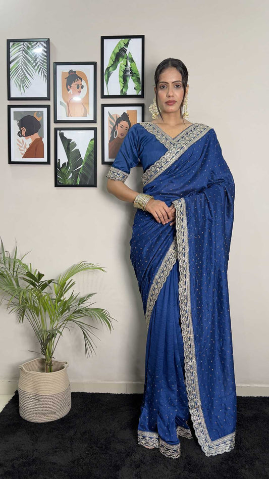 Vichitra Silk Traditional Saree