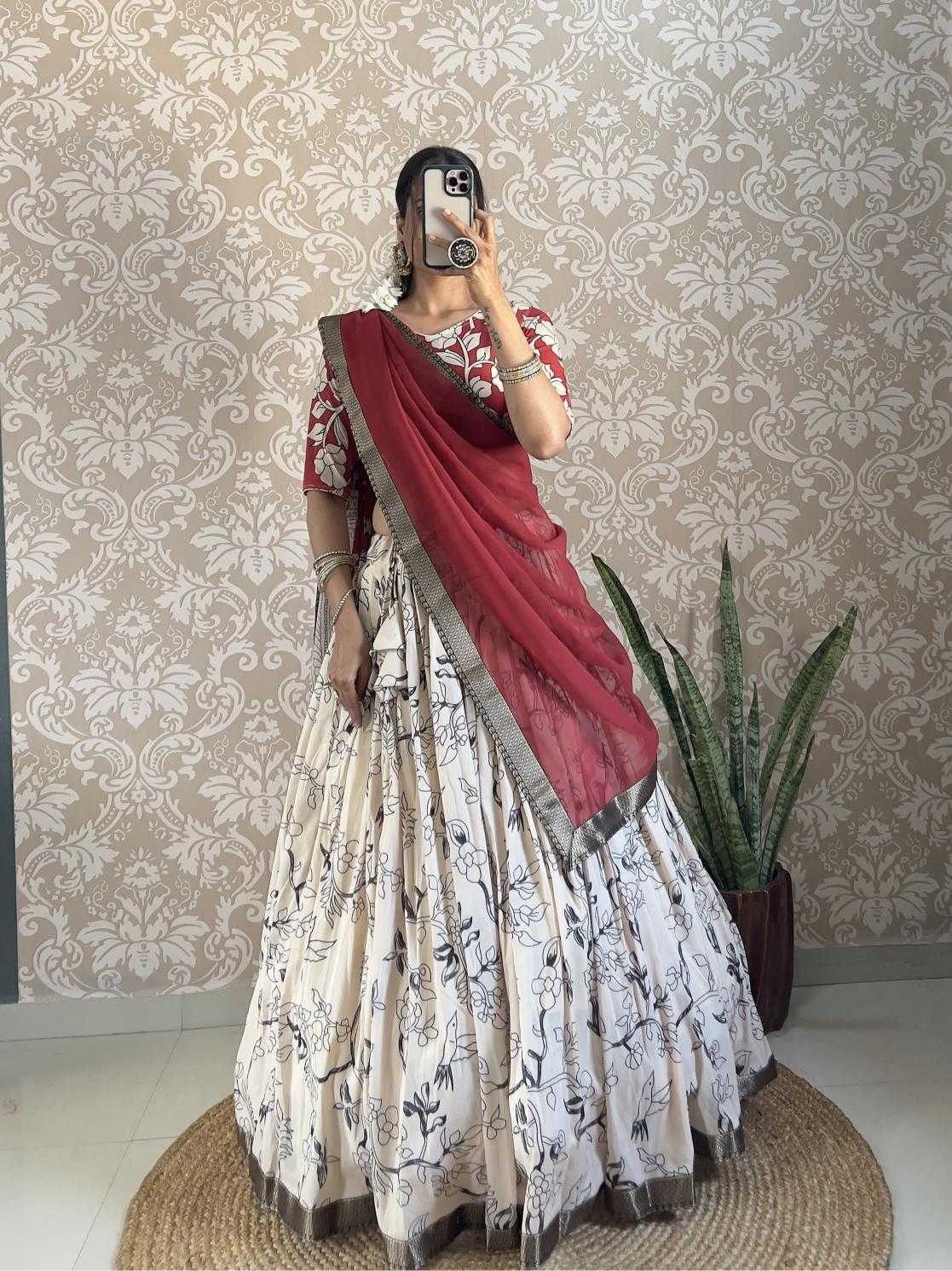 Muslin Silk Designer Lehenga