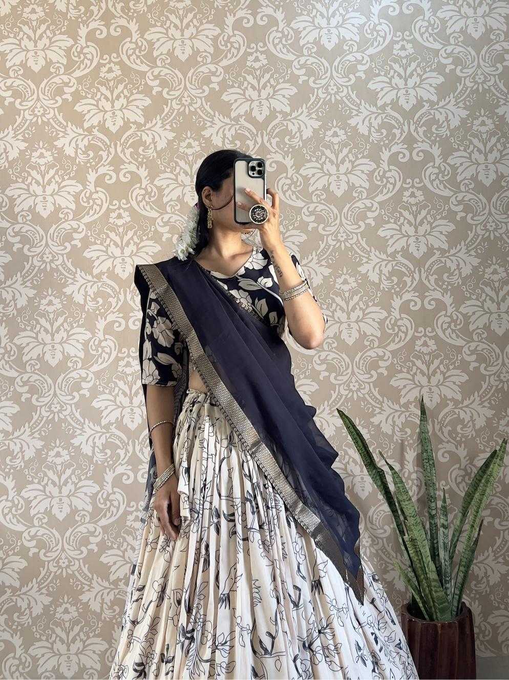 Muslin Silk Designer Lehenga