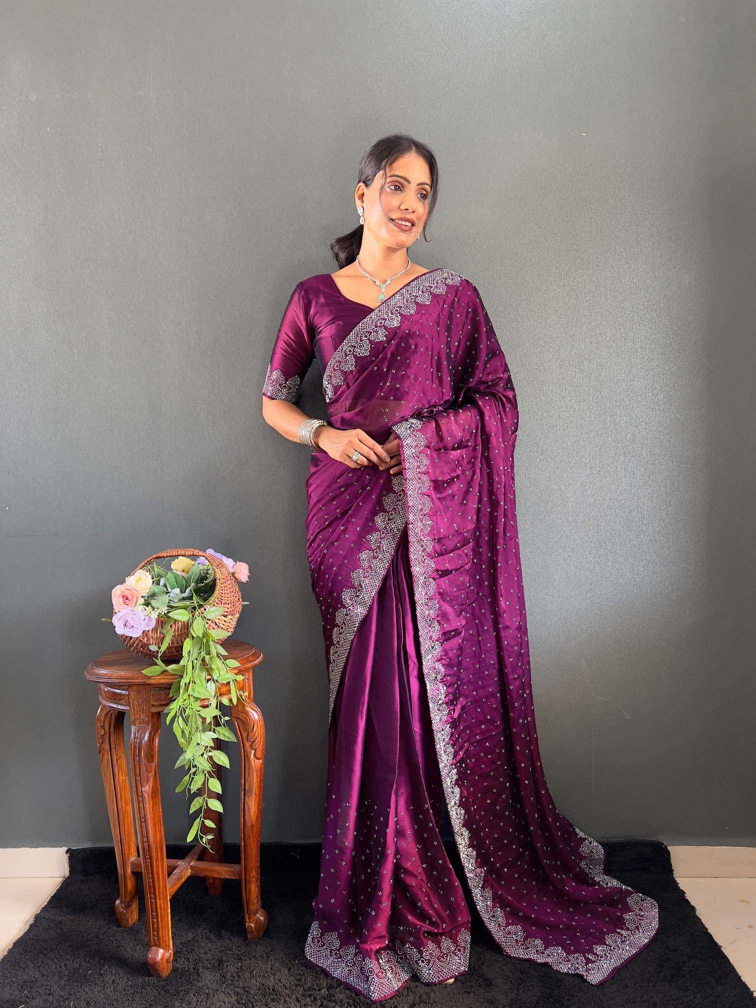 Party Wear Silk Saree