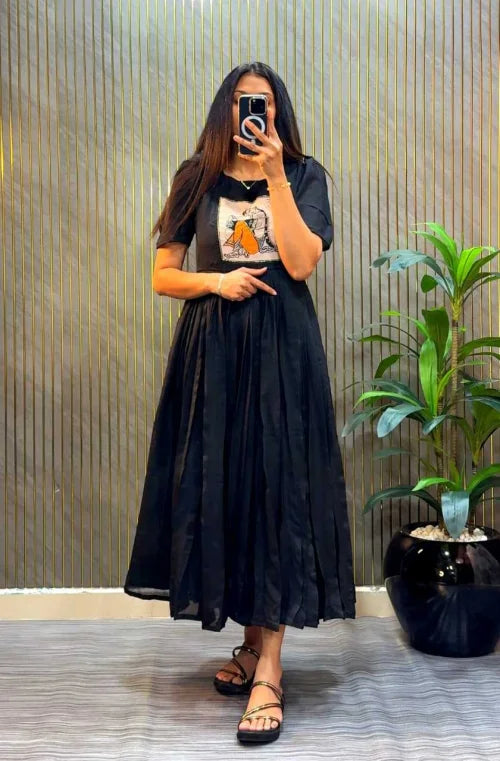 Vichitra Silk Party Gown 223