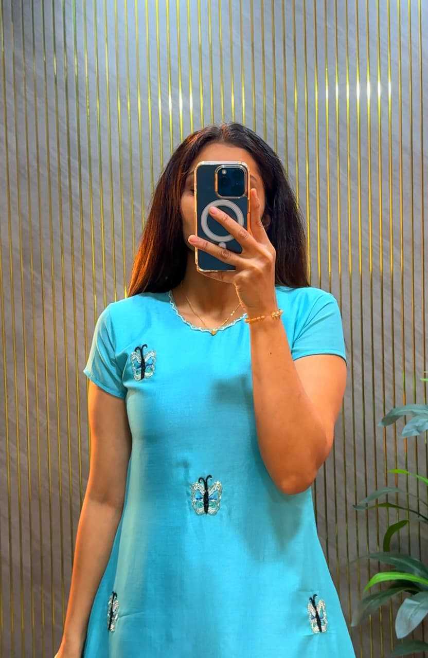 Vichitra Silk Kurti